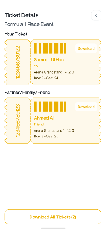 Ticket details