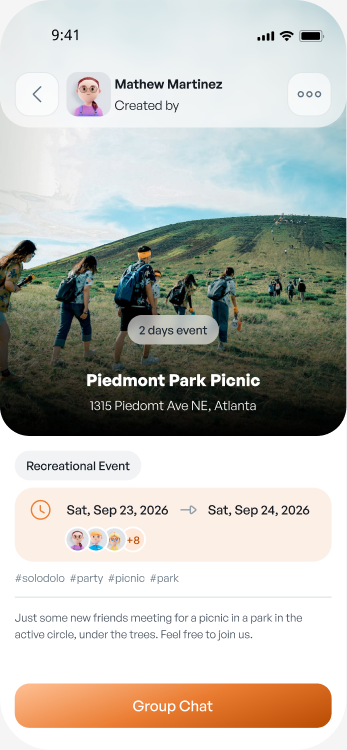 Event details