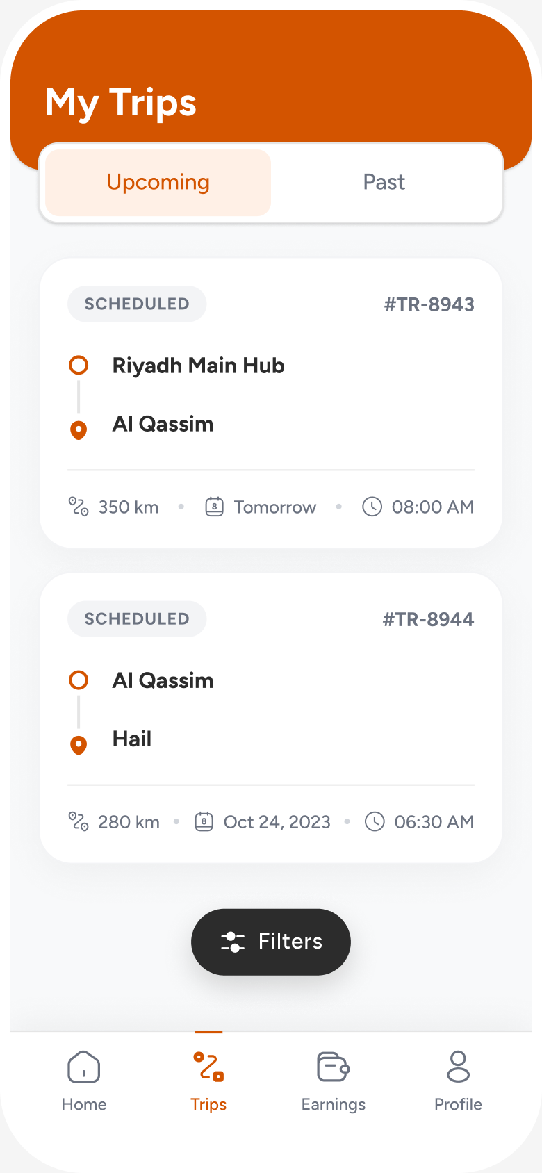 Upcoming Trips