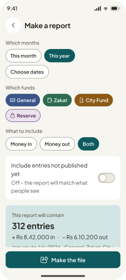 Make a report