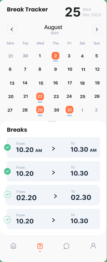 Break Tracker