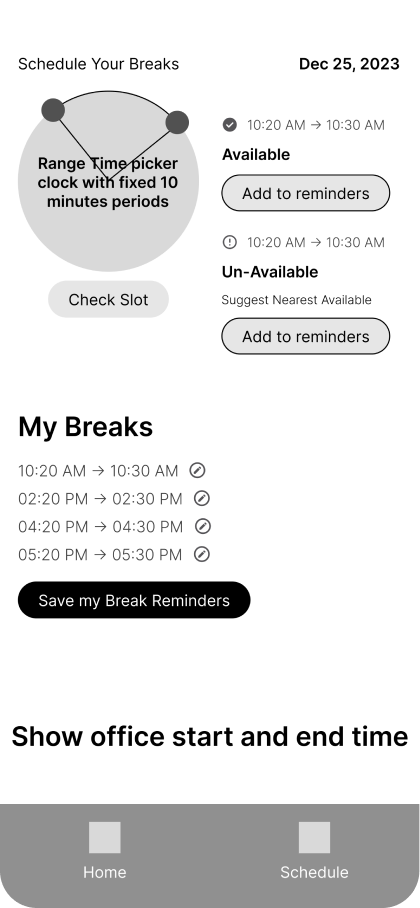 Schedule